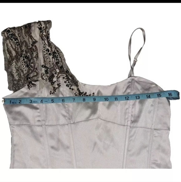 Black Women Size Small Cream Sequin Formal Cocktail Party Dress B25#17 - Picture 8 of 10